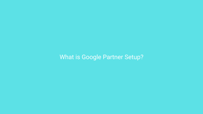 What is Google Partner Setup?